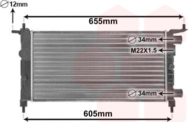 Van Wezel 37002261 - Radiators, Motora dzesēšanas sistēma ps1.lv