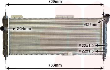 Van Wezel 37002203 - Radiators, Motora dzesēšanas sistēma ps1.lv