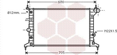 Van Wezel 37002219 - Radiators, Motora dzesēšanas sistēma ps1.lv