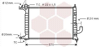 Van Wezel 37002221 - Radiators, Motora dzesēšanas sistēma ps1.lv