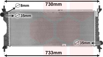 Van Wezel 37012185 - Radiators, Motora dzesēšanas sistēma ps1.lv