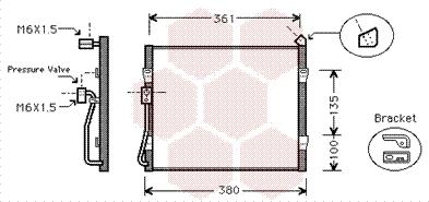 Van Wezel 25005089 - Kondensators, Gaisa kond. sistēma ps1.lv