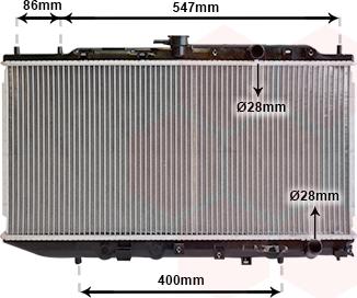 Van Wezel 25002047 - Radiators, Motora dzesēšanas sistēma ps1.lv