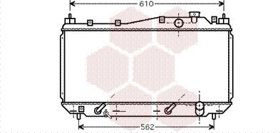 Van Wezel 25002114 - Radiators, Motora dzesēšanas sistēma ps1.lv