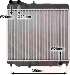 Van Wezel 25002178 - Radiators, Motora dzesēšanas sistēma ps1.lv