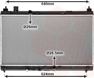 Van Wezel 25012707 - Radiators, Motora dzesēšanas sistēma ps1.lv