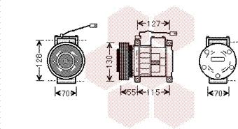 Van Wezel 2100K032 - Kompresors, Gaisa kond. sistēma ps1.lv