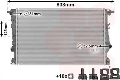 Van Wezel 21012700 - Radiators, Motora dzesēšanas sistēma ps1.lv