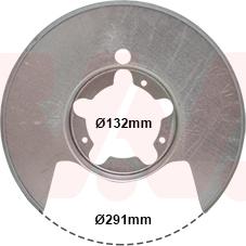 Van Wezel 2813373 - Dubļu sargs, Bremžu disks ps1.lv