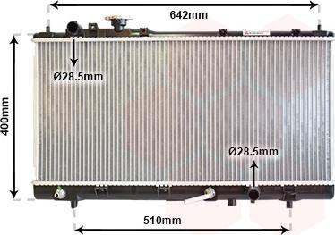 Van Wezel 27002168 - Radiators, Motora dzesēšanas sistēma ps1.lv