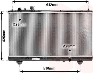 Van Wezel 27002173 - Radiators, Motora dzesēšanas sistēma ps1.lv