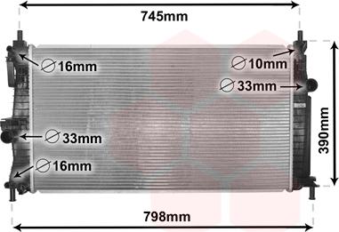 Van Wezel 27002254 - Radiators, Motora dzesēšanas sistēma ps1.lv