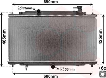 Van Wezel 27002280 - Radiators, Motora dzesēšanas sistēma ps1.lv