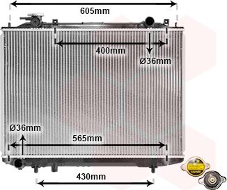 Van Wezel 27002235 - Radiators, Motora dzesēšanas sistēma ps1.lv