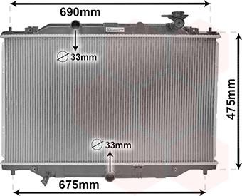 Van Wezel 27002270 - Radiators, Motora dzesēšanas sistēma ps1.lv