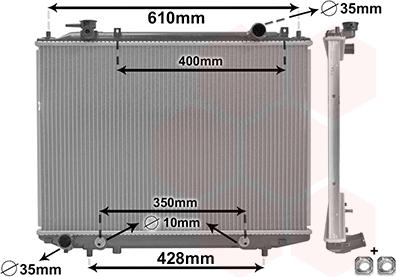 Van Wezel 27012709 - Radiators, Motora dzesēšanas sistēma ps1.lv