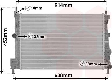 Van Wezel 27012707 - Radiators, Motora dzesēšanas sistēma ps1.lv