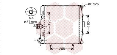 Van Wezel 74002055 - Radiators, Motora dzesēšanas sistēma ps1.lv