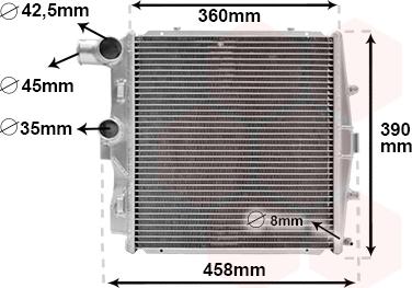 Van Wezel 74012704 - Radiators, Motora dzesēšanas sistēma ps1.lv