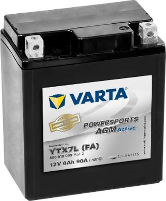 Varta 506919009A512 - Startera akumulatoru baterija ps1.lv