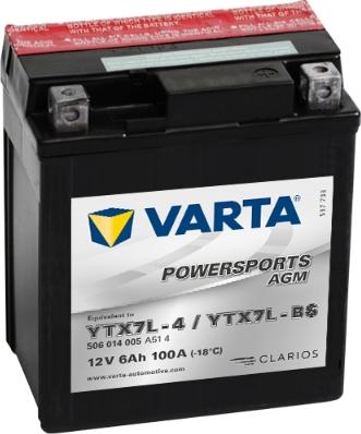 VARTA 506014005A514 - Startera akumulatoru baterija ps1.lv