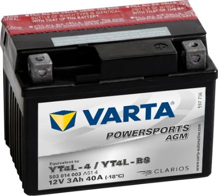 Varta 503014003A514 - Startera akumulatoru baterija ps1.lv