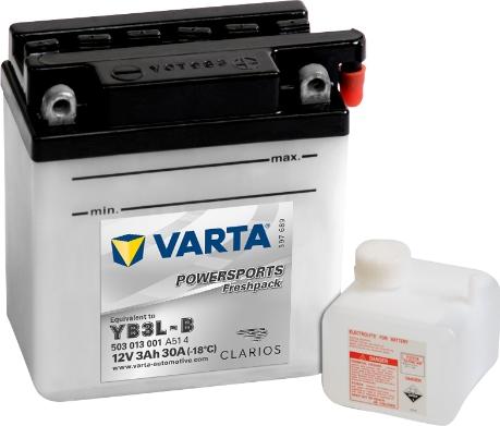 Varta 503013001A514 - Startera akumulatoru baterija ps1.lv