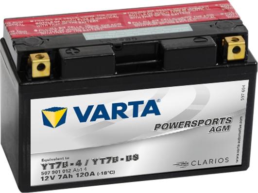 Varta 507901012A514 - Startera akumulatoru baterija ps1.lv