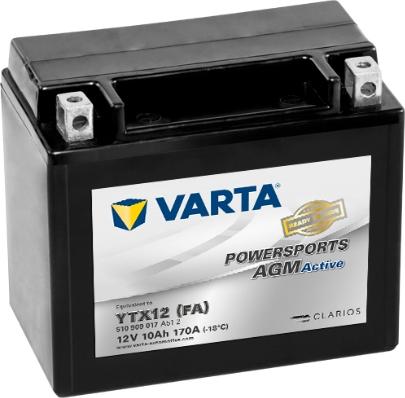 Varta 510909017A512 - Startera akumulatoru baterija ps1.lv