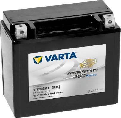 Varta 518909027A512 - Startera akumulatoru baterija ps1.lv