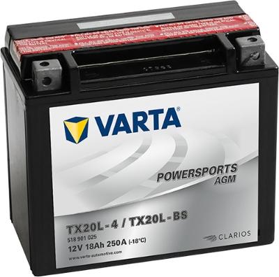 Varta 518901025I314 - Startera akumulatoru baterija ps1.lv