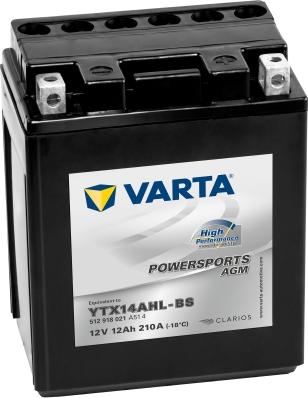 Varta 512918021I314 - Startera akumulatoru baterija ps1.lv