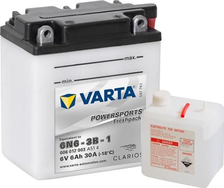 Varta 006012003A514 - Startera akumulatoru baterija ps1.lv