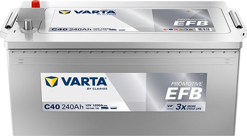 Varta 740500120K182 - Startera akumulatoru baterija ps1.lv