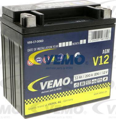 Vemo V99-17-0060 - Startera akumulatoru baterija ps1.lv