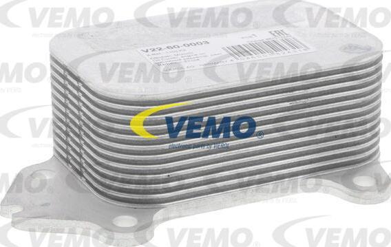 Vemo V22-60-0003 - Eļļas radiators, Motoreļļa ps1.lv