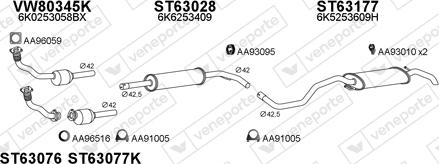 Veneporte 800940 - Izplūdes gāzu sistēma ps1.lv