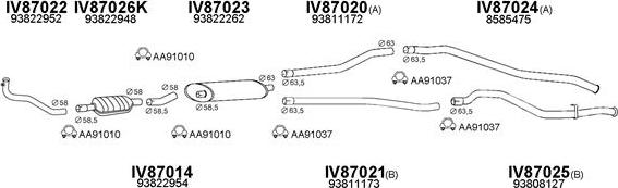 Veneporte 870011 - Izplūdes gāzu sistēma ps1.lv