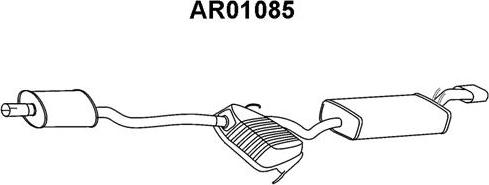 Veneporte AR01085 - Izplūdes gāzu trokšņa slāpētājs (pēdējais) ps1.lv