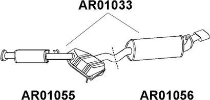 Veneporte AR01033 - Izplūdes gāzu trokšņa slāpētājs (pēdējais) ps1.lv