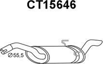 Veneporte CT15646 - Izplūdes gāzu trokšņa slāpētājs (pēdējais) ps1.lv