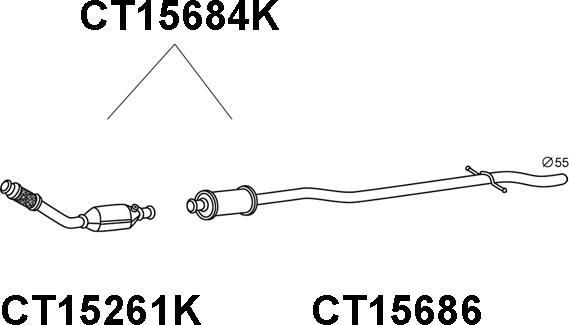 Veneporte CT15684K - Katalizators ps1.lv