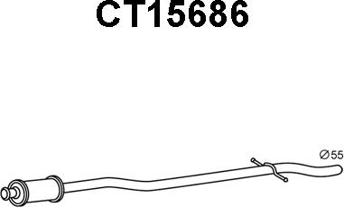 Veneporte CT15686 - Izplūdes gāzu priekšslāpētājs ps1.lv