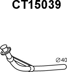 Veneporte CT15039 - Izplūdes caurule ps1.lv