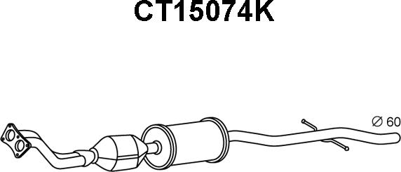 Veneporte CT15074K - Katalizators ps1.lv