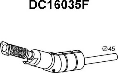 Veneporte DC16035F - Nosēdumu / Daļiņu filtrs, Izplūdes gāzu sistēma ps1.lv