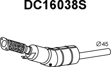 Veneporte DC16038S - Nosēdumu / Daļiņu filtrs, Izplūdes gāzu sistēma ps1.lv