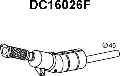 Veneporte DC16026F - Nosēdumu / Daļiņu filtrs, Izplūdes gāzu sistēma ps1.lv