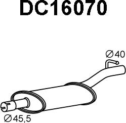Veneporte DC16070 - Izplūdes gāzu trokšņa slāpētājs (pēdējais) ps1.lv