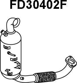 Veneporte FD30402F - Nosēdumu / Daļiņu filtrs, Izplūdes gāzu sistēma ps1.lv